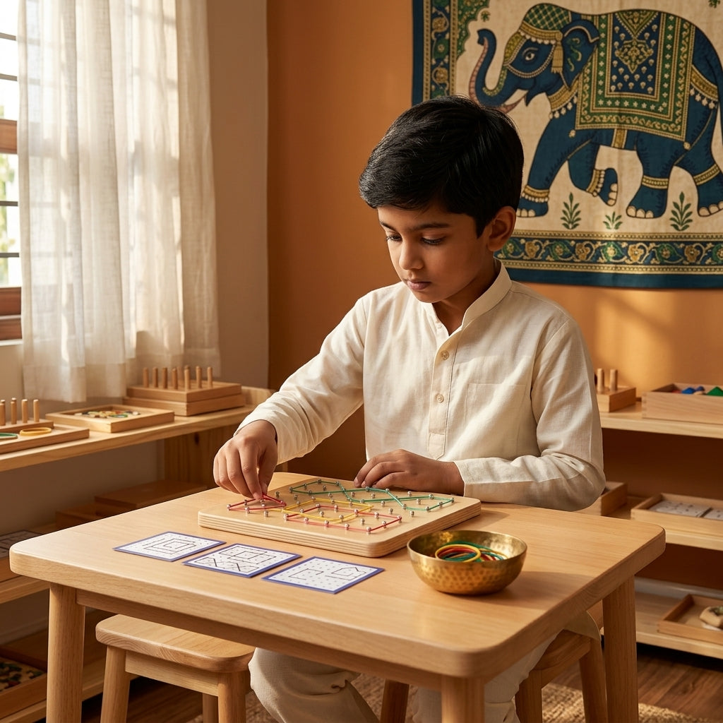 Wooden Nail Drawing Board | Ages 6-12