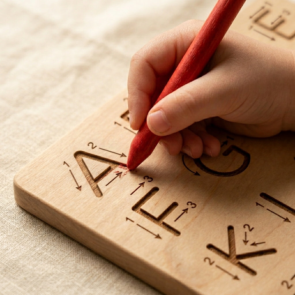 Wooden Two-in-One ABCD Tracing Board | Ages 3–5 | Pre-Writing