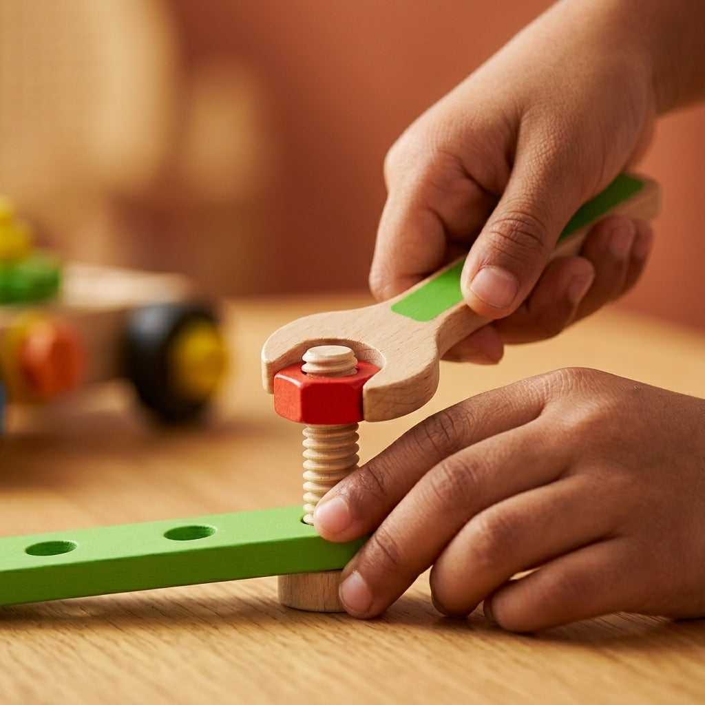 Wooden Simulation Tool Box | 34 Pieces | Ages 6-12