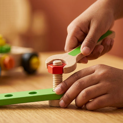 Wooden Simulation Tool Box | 34 Pieces | Ages 6-12