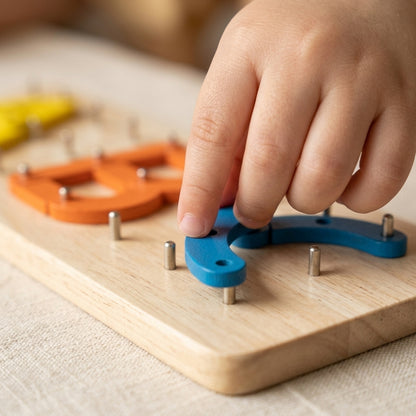 Wooden Changeable Puzzle | Ages 3–6 | ABC Letter Building Board