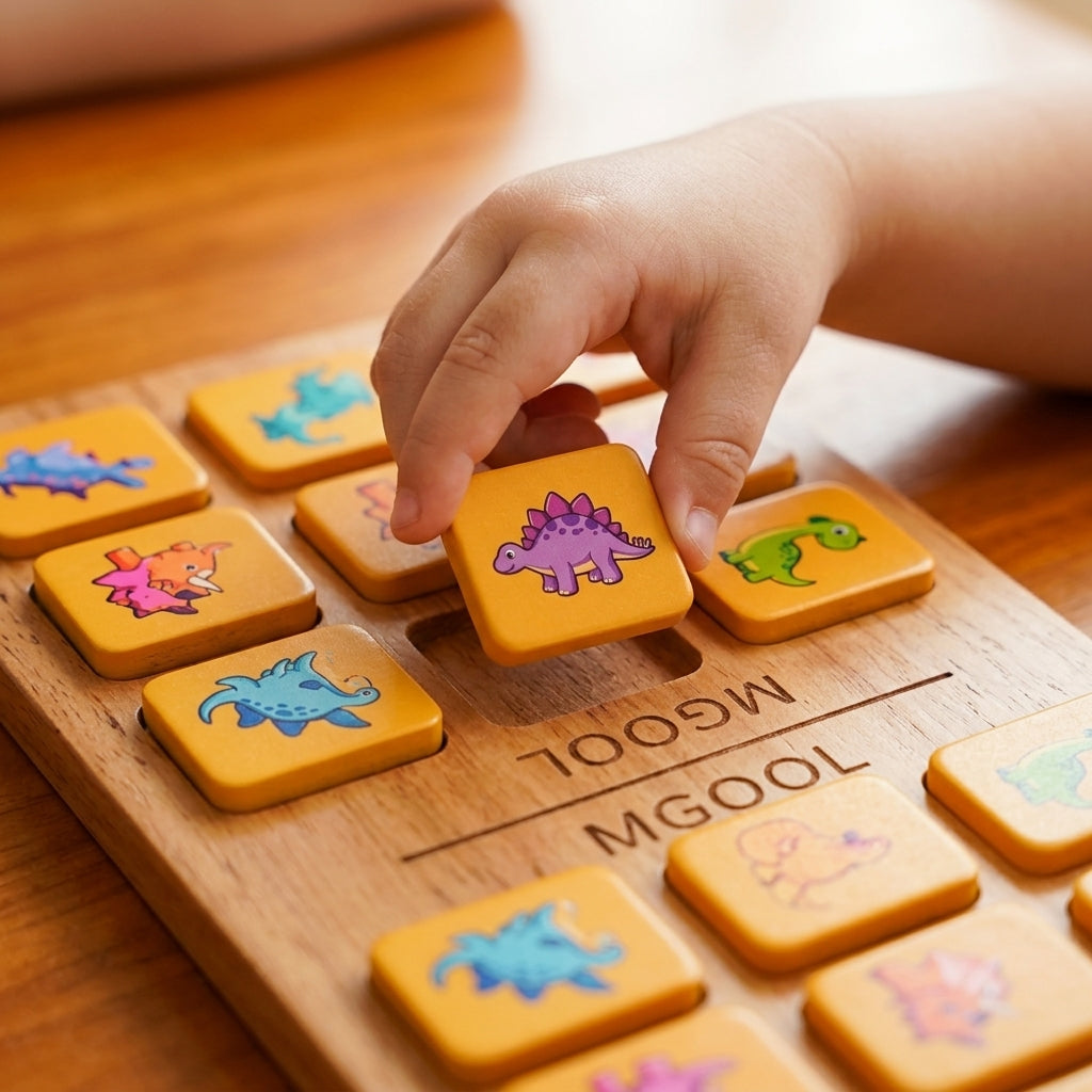 Wooden Battle Game | Ages 3–8 | Memory & Strategy Board Game