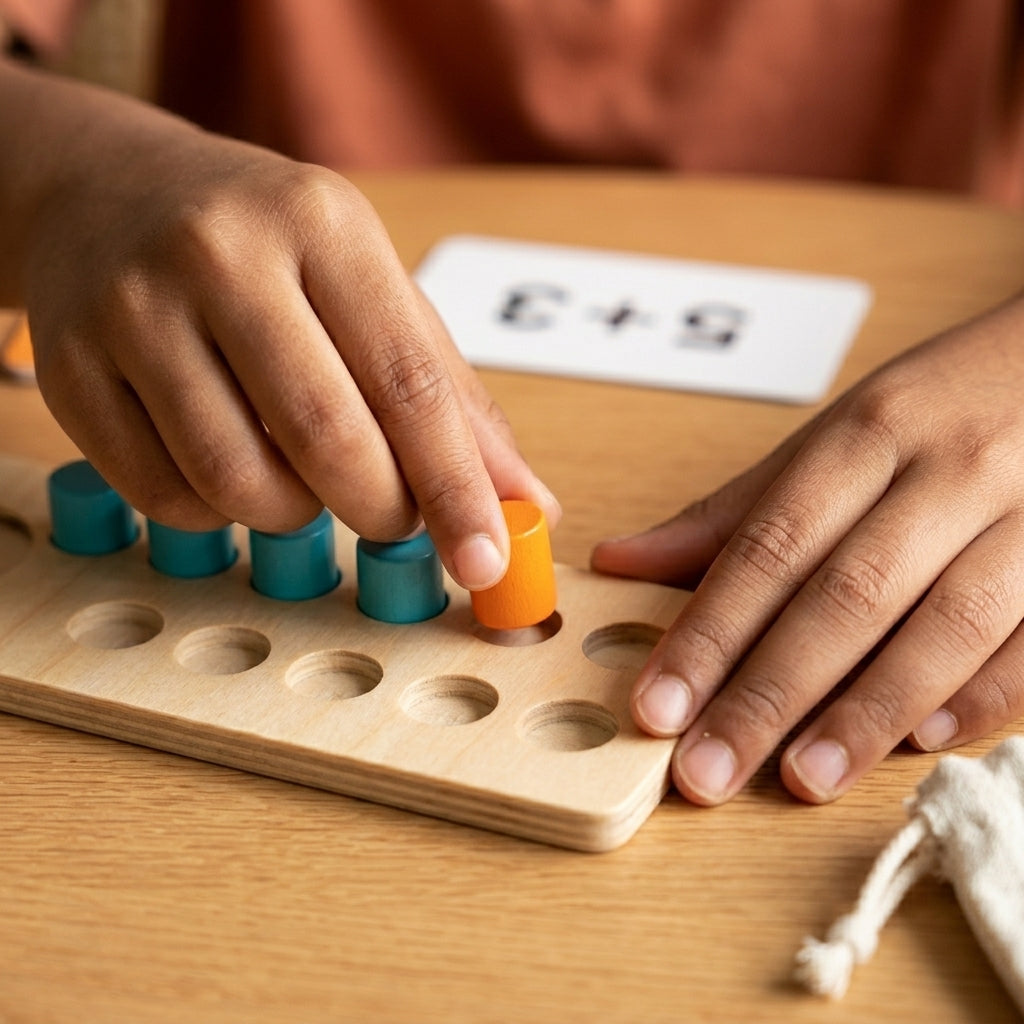 Wooden Ten Frame Math Set | Ages 6-8