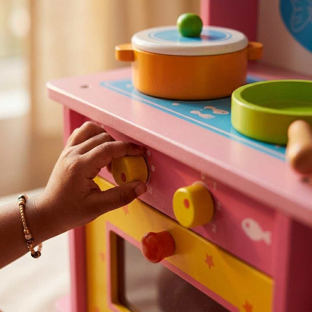 Wooden Play Kitchen Set | Ages 3–7 | Pretend & Play