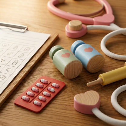 Wooden Doctor Suitcase Set | Ages 3–7 | Pretend & Play