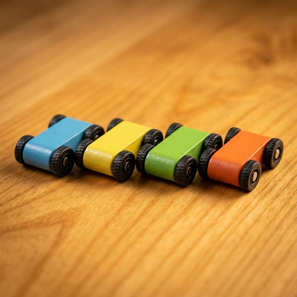 Wooden Ramp Tree Car Track | Ages 3+ | Cause & Effect Learning