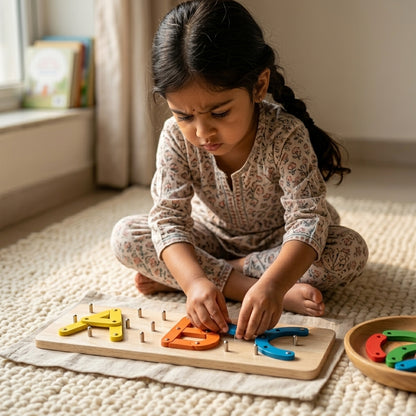 Wooden Changeable Puzzle | Ages 3–6 | ABC Letter Building Board