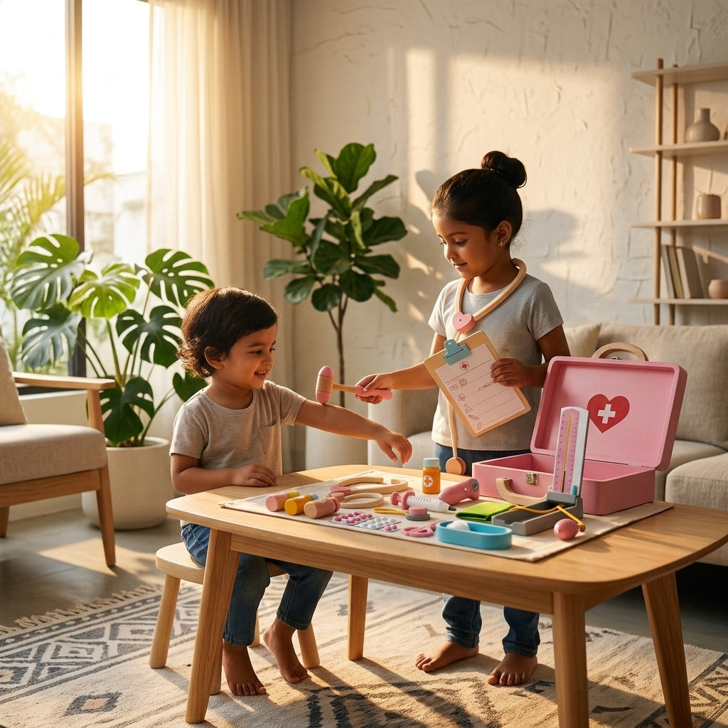 Wooden Doctor Suitcase Set | Ages 3–7 | Pretend & Play