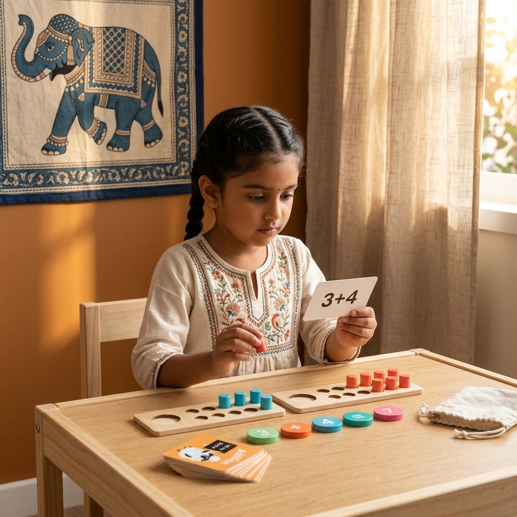 Wooden Ten Frame Math Set | Ages 6-8