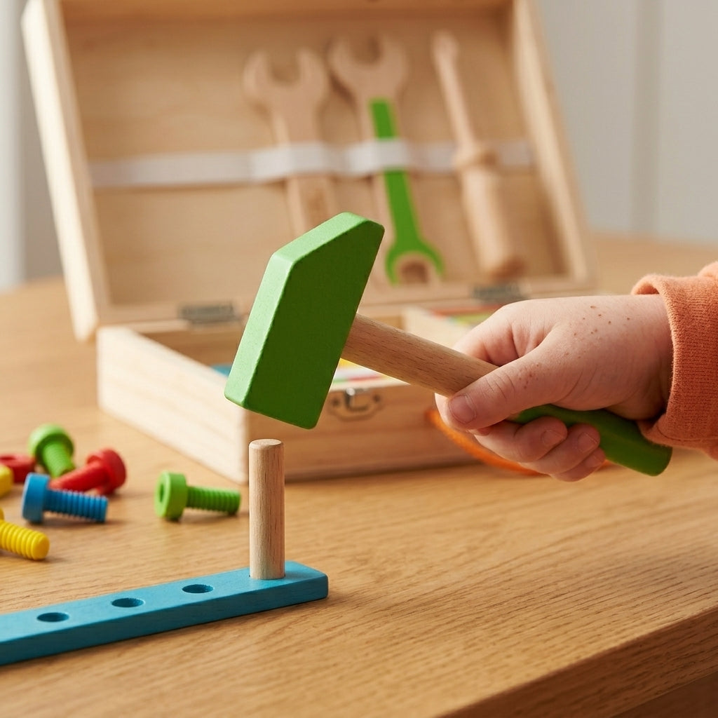 Wooden Simulation Tool Box | 34 Pieces | Ages 6-12