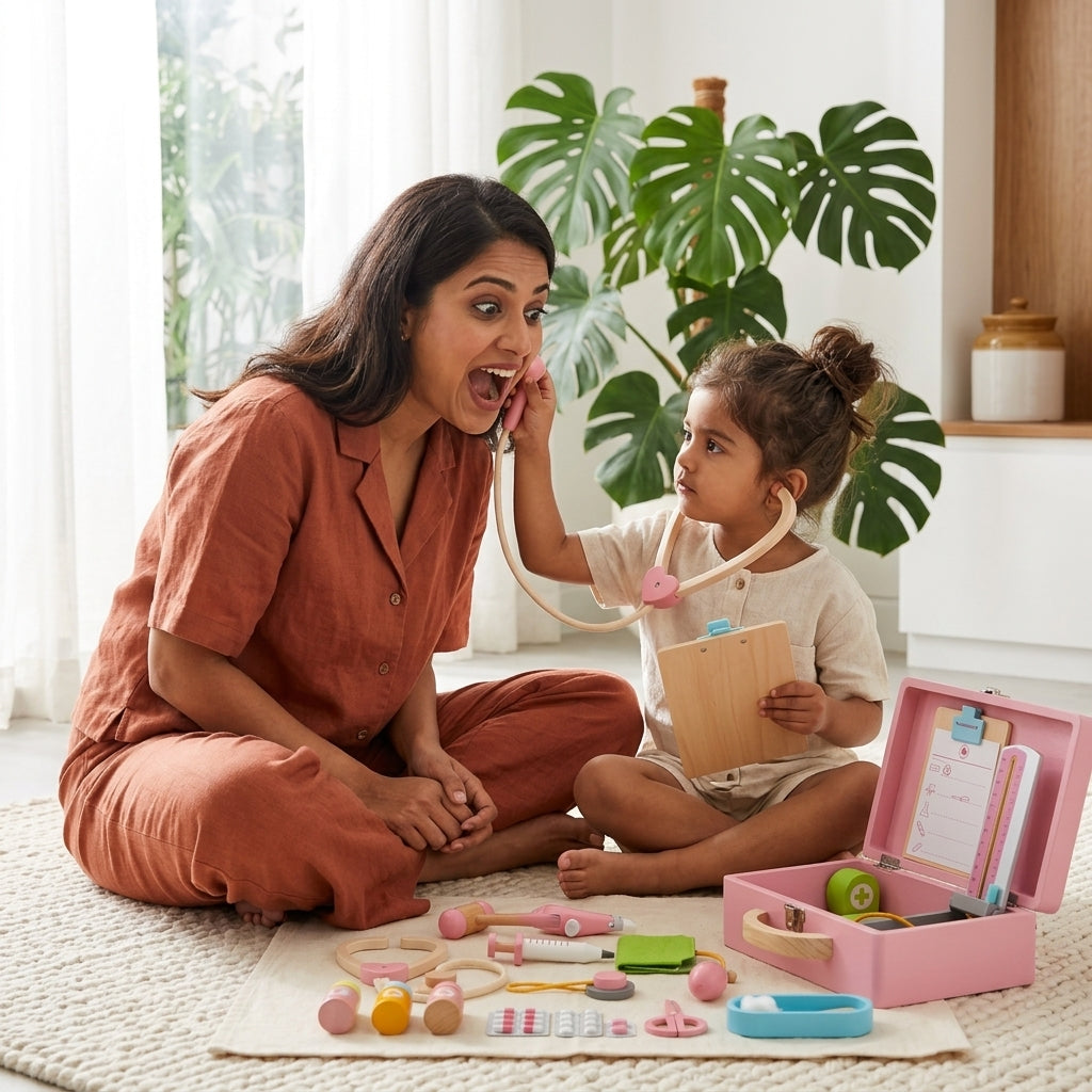 Wooden Doctor Suitcase Set | Ages 3–7 | Pretend & Play