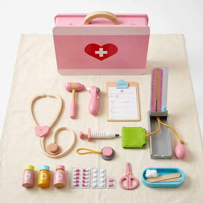 Wooden Doctor Suitcase Set | Ages 3–7 | Pretend & Play