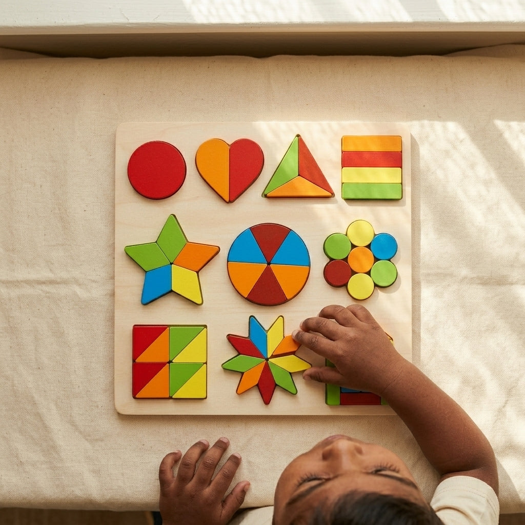 Wooden Intelligence Brain Teaser Puzzle Board | Ages 3-5 | Series 2