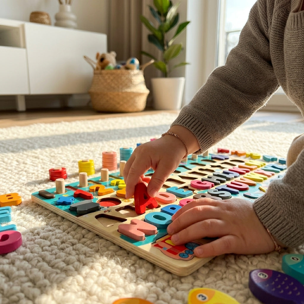 Seven in One Matching Board | Ages 2–6 | Alphabet & Pattern Recognition