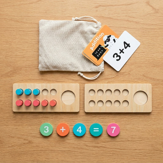 Wooden Ten Frame Math Set | Ages 6-8