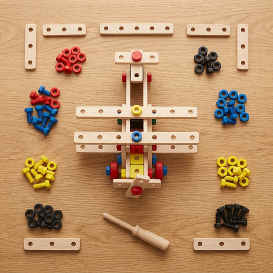 Wooden Nut & Bolt Construction Set | Ages 6-12