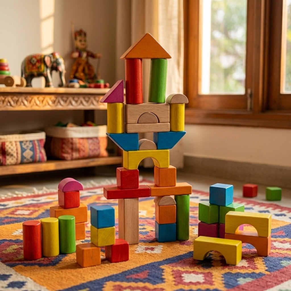Wooden Balance Building Blocks | Ages 2–6 | Creative Building & Spatial Reasoning