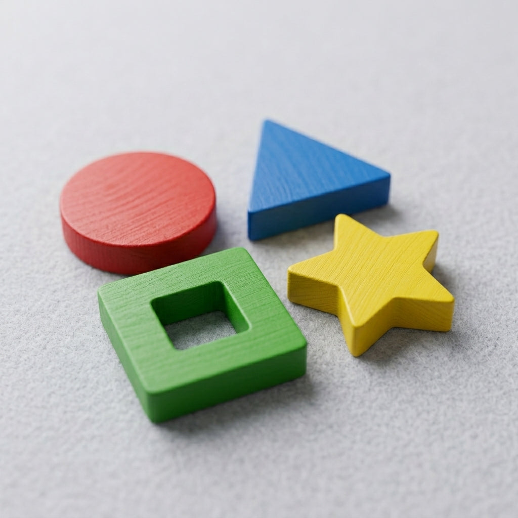 Wooden Geometric Four Column Shape Sorter | Ages 2–5 | Shape & Colour Sorting