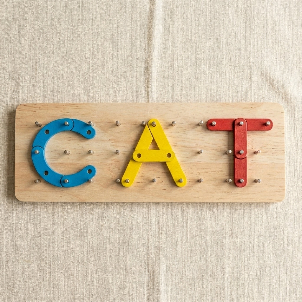 Wooden Changeable Puzzle | Ages 3–6 | ABC Letter Building Board