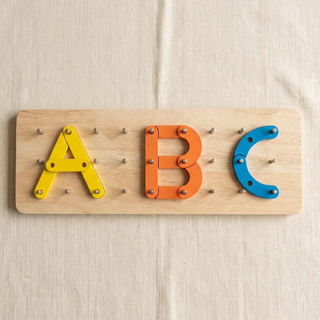 Wooden Changeable Puzzle | Ages 3–6 | ABC Letter Building Board