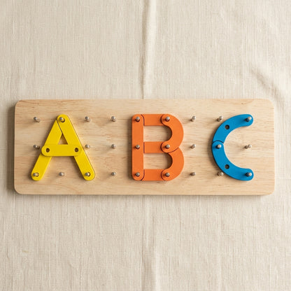 Wooden Changeable Puzzle | Ages 3–6 | ABC Letter Building Board