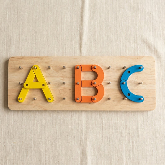 Wooden Changeable Puzzle | Ages 3–6 | ABC Letter Building Board