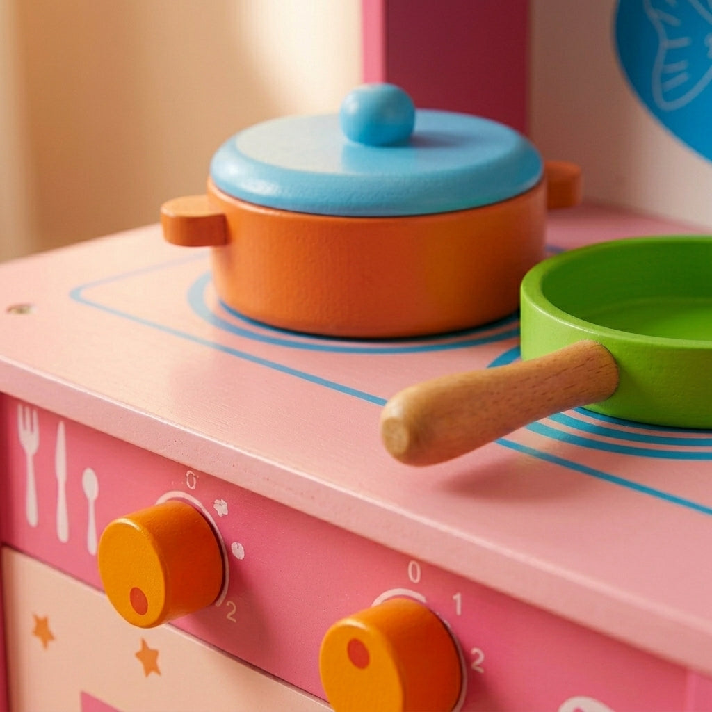 Wooden Play Kitchen Set | Ages 3–7 | Pretend & Play