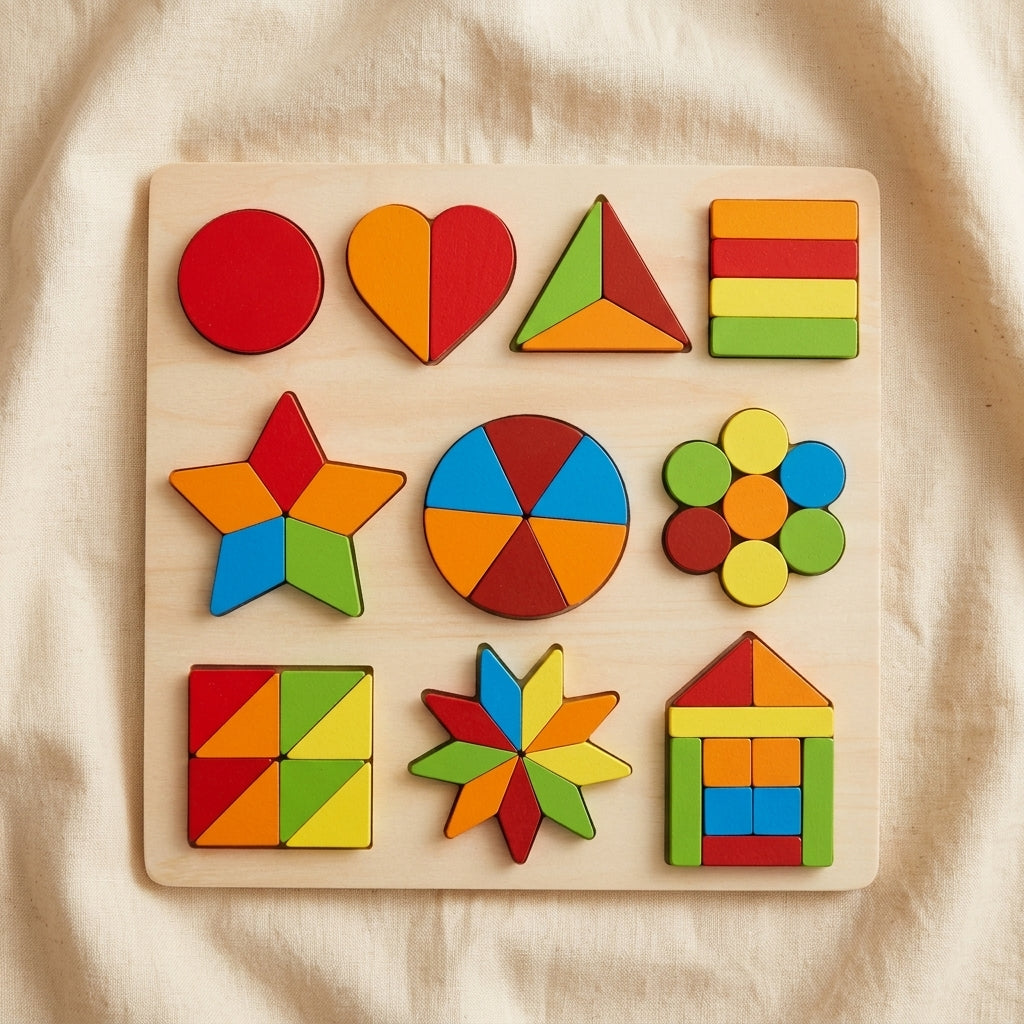 Wooden Intelligence Brain Teaser Puzzle Board | Ages 3-5 | Series 2