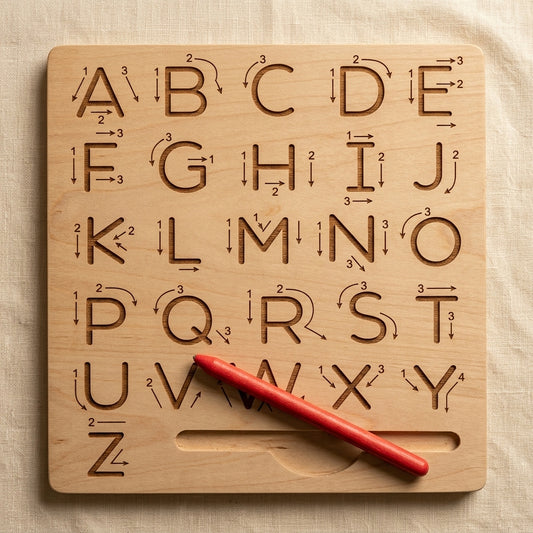 Wooden Two-in-One ABCD Tracing Board | Ages 3–5 | Pre-Writing